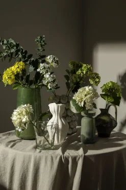 Konstgjord blomma vit - 23x16x38 cm