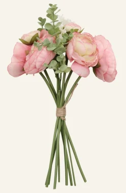 Konstgjord bukett rosa - 20x18x36 cm