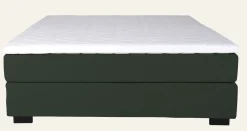 Kontinentalsäng medium/fast olivgrön - 160x200cm