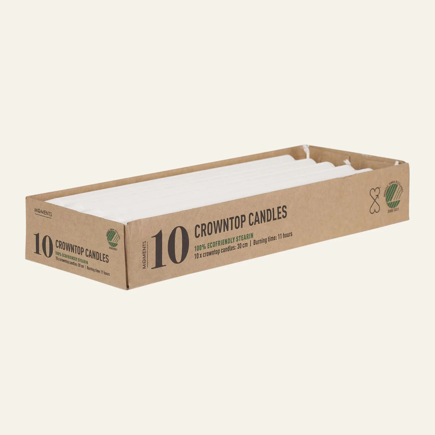Kronljus vit - 30 cm