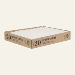 Kronljus vit - 20 cm