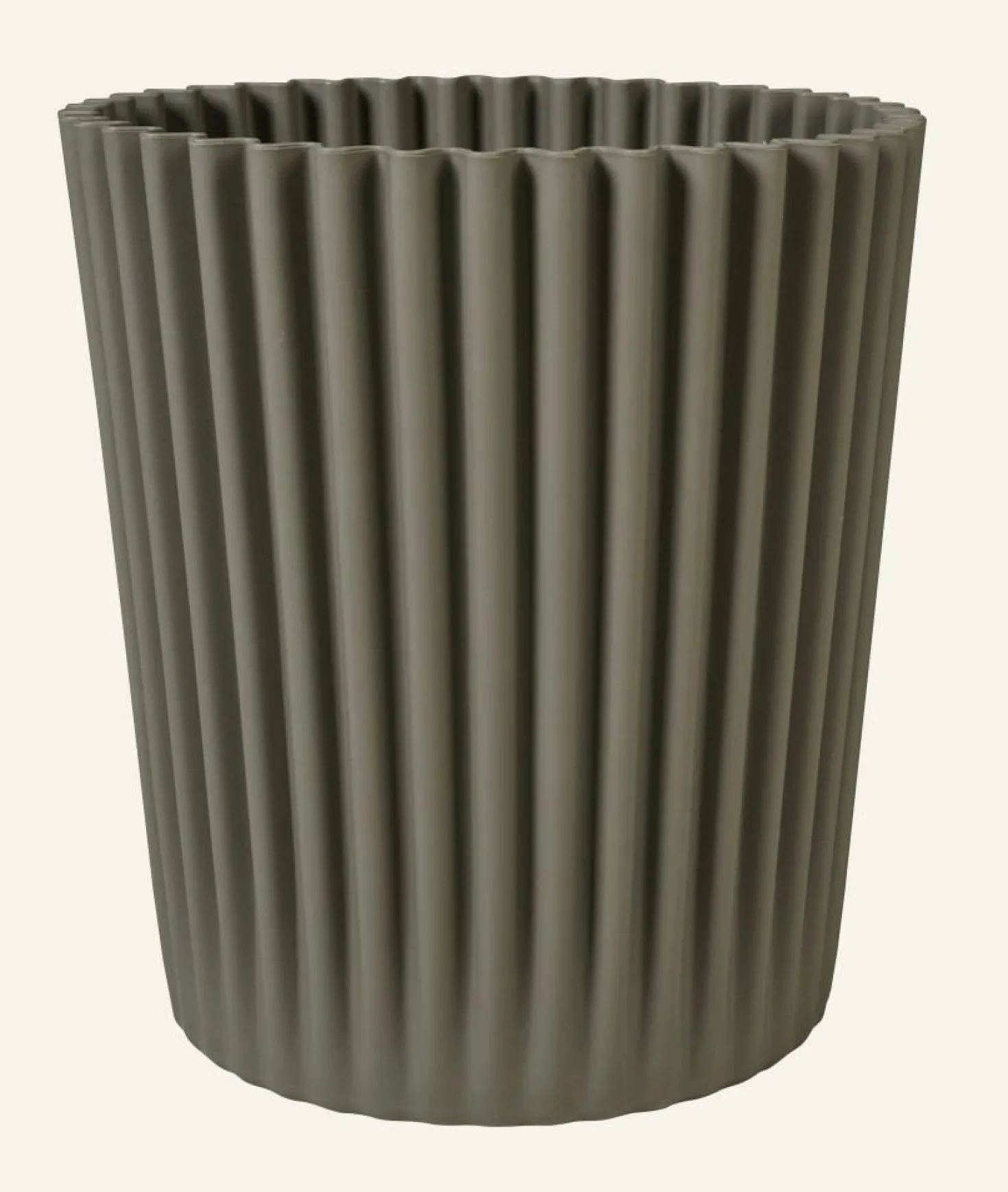 Kruka utomhus taupe - 39x39x44 cm