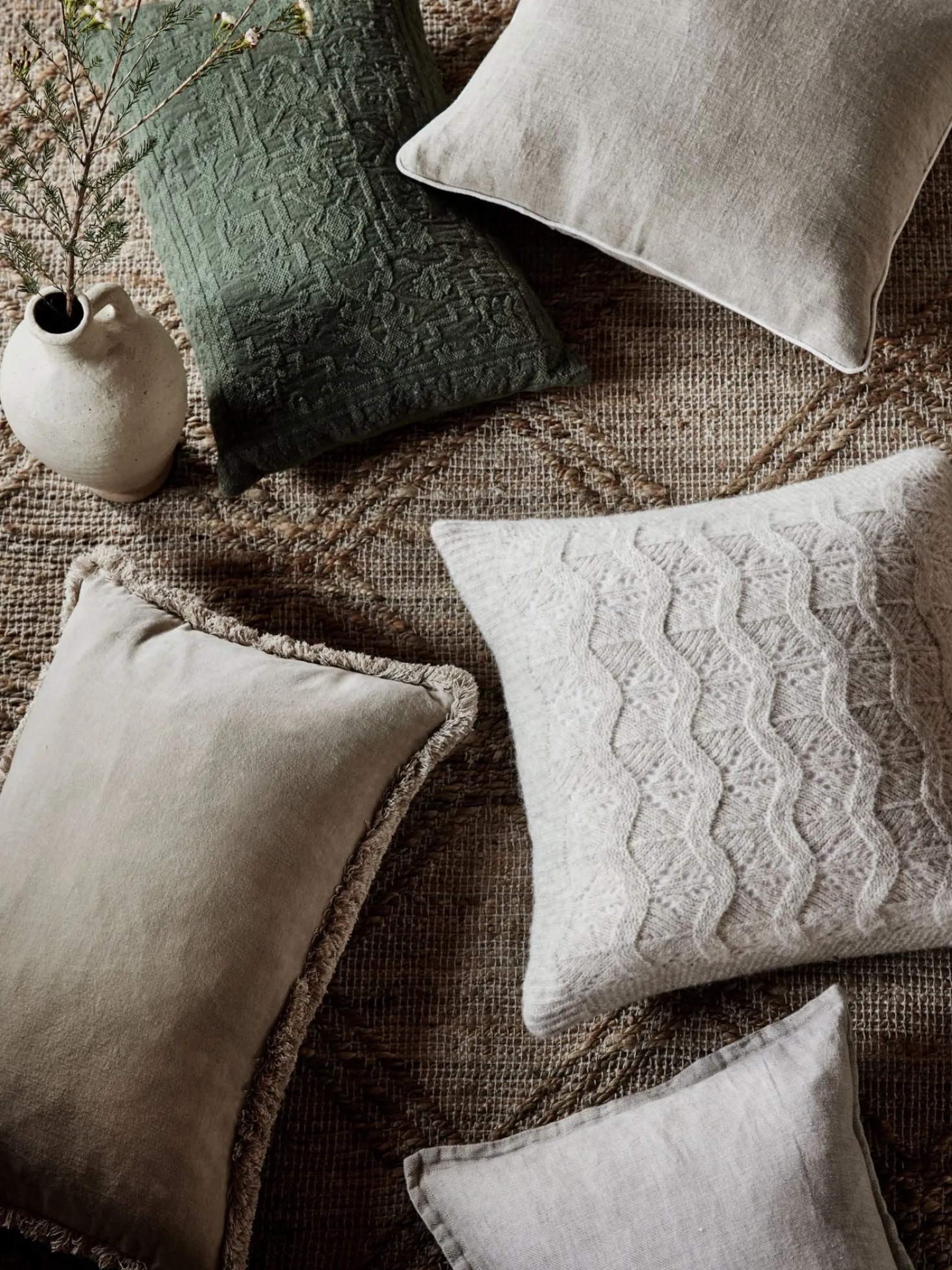 Kuddfodral beige - 40x60 cm