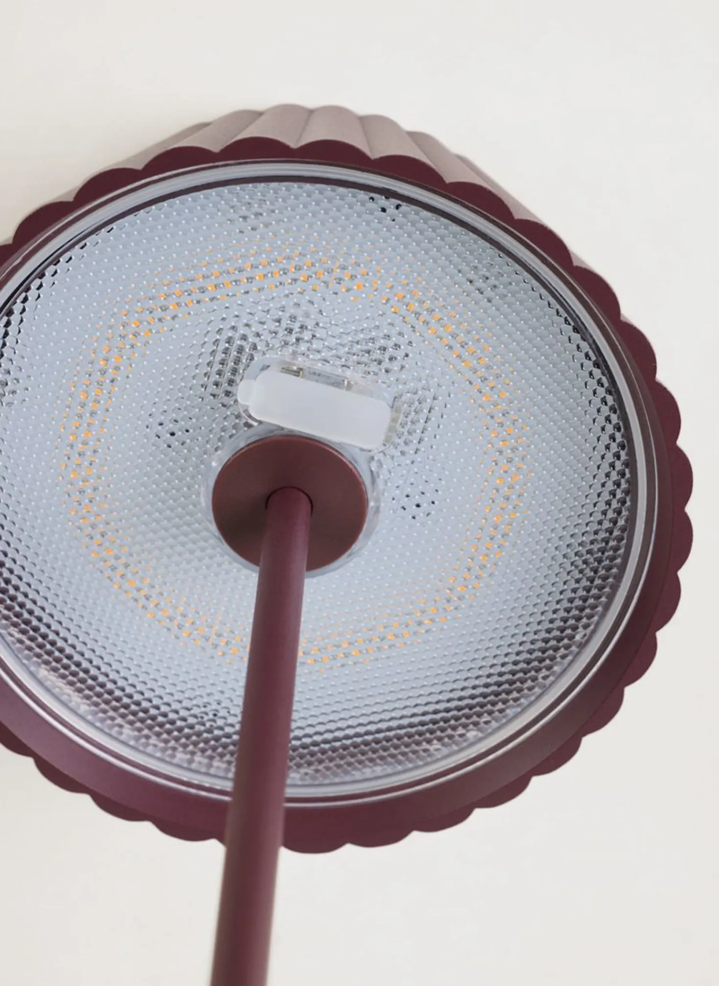 Led bordlampa burgundy - 37,5 cm ø13,5
