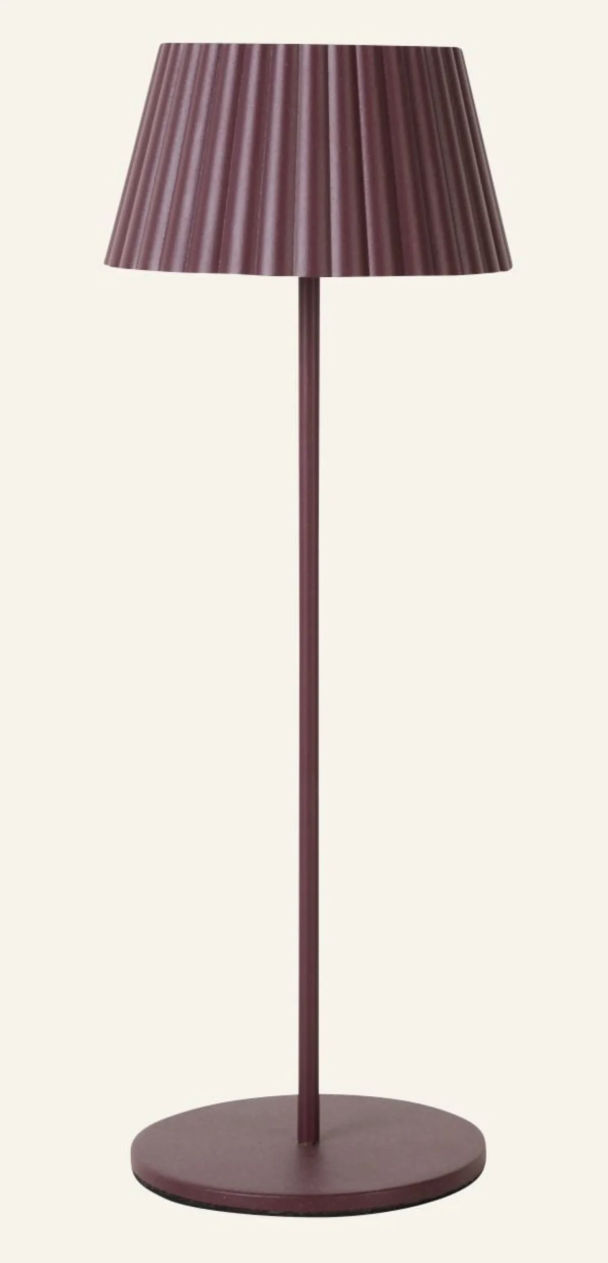 Led bordlampa burgundy - 37,5 cm ø13,5