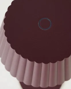 Led bordlampa burgundy - 37,5 cm ø13,5