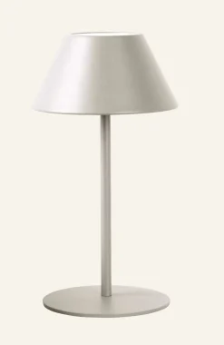 Led bordlampa ljusbeige - 10x10x21 cm