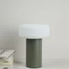Led bordlampa mellangrön - ø14x11,7 cm