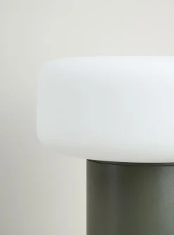Led bordlampa mellangrön - ø14x11,7 cm