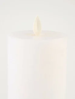 Led-blockljus vit - 7,5x7,5x15 cm