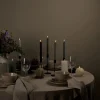 Led-ljus beige - 9,5x9,5x12,5 cm