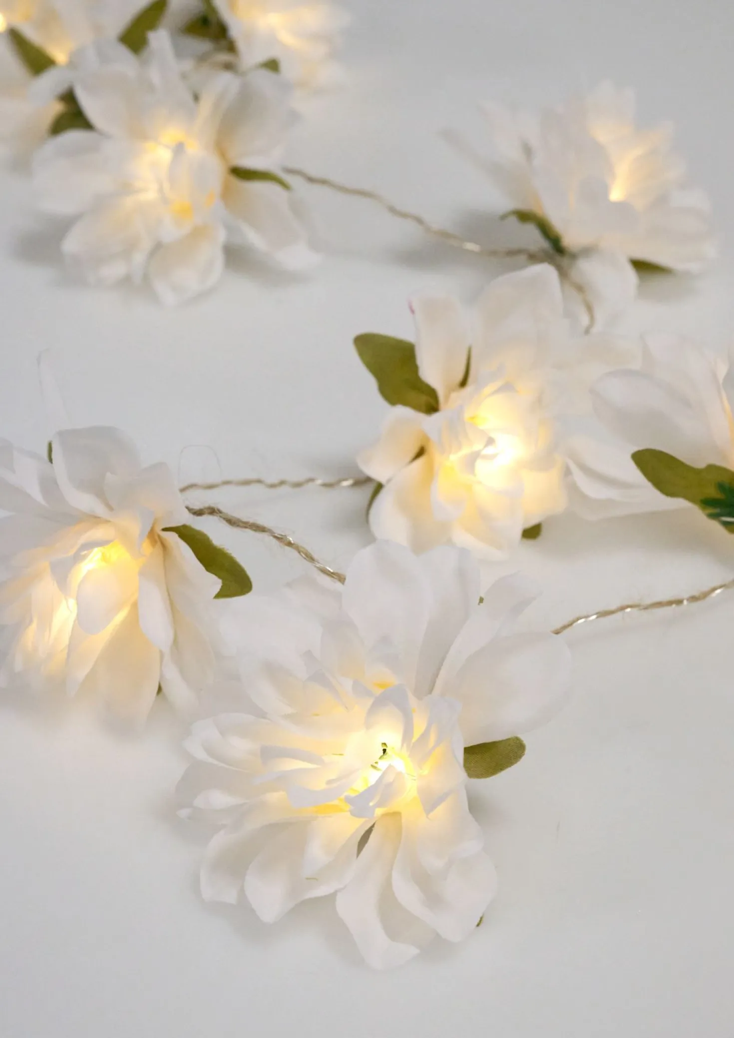 Led-ljusslinga multi/vit - 190 cm