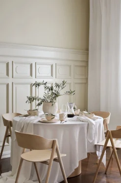 Linneduk beige - 140x250 cm