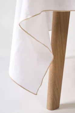 Linneduk beige - 140x250 cm