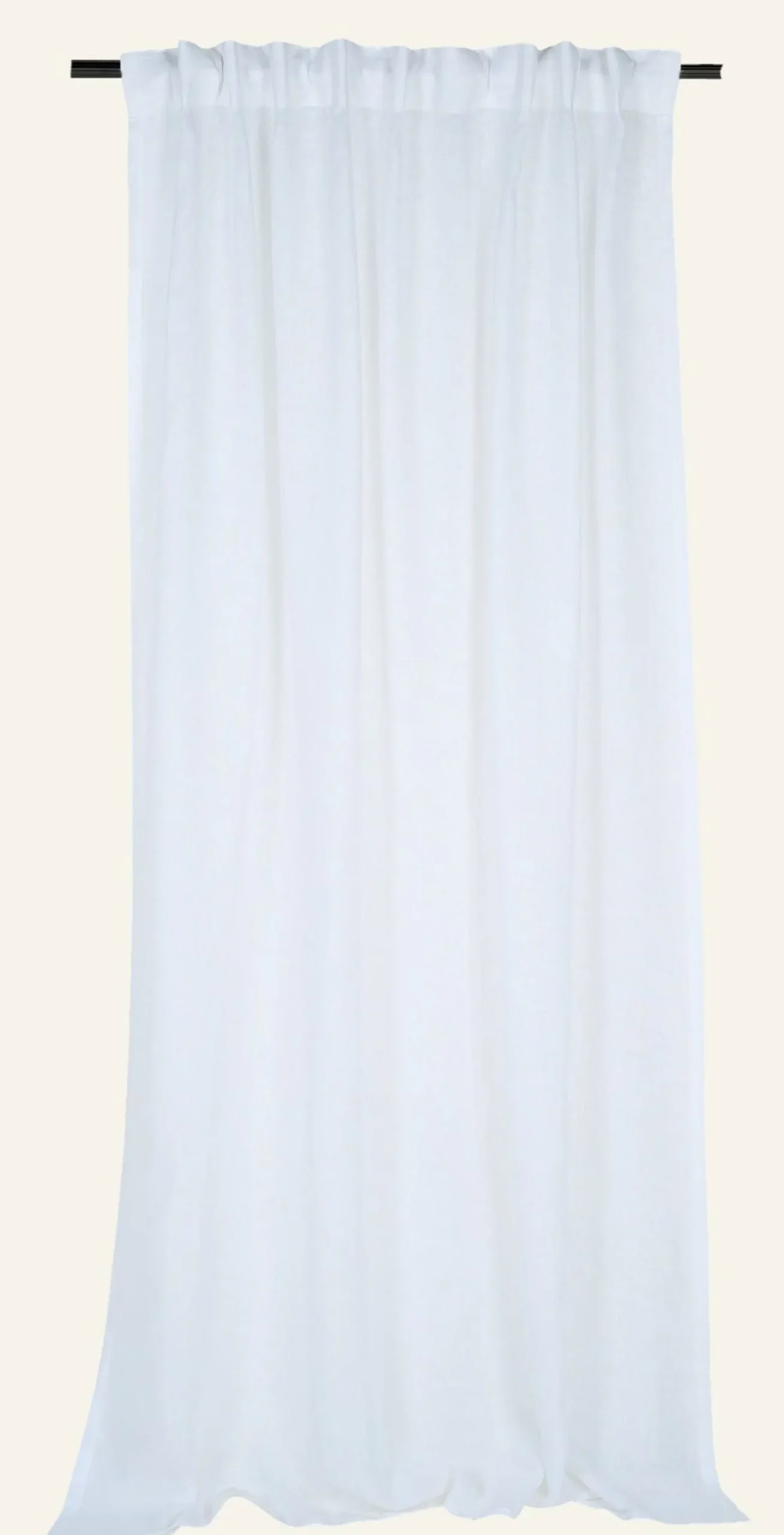 Linnegardin vit - 140x300 cm