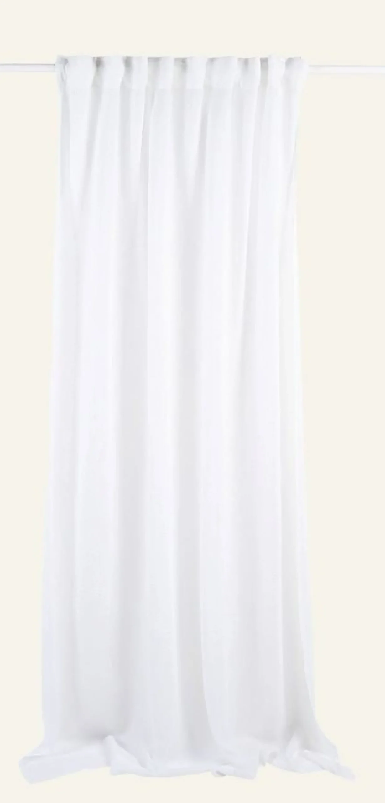 Linnegardin vit - 140x250 cm