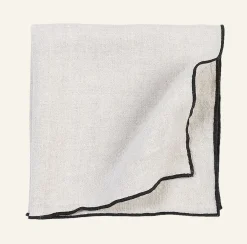 Linneservett  natur - 47x47 cm
