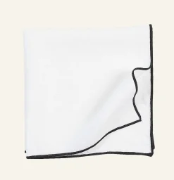 Linneservett  vit - 47x47 cm
