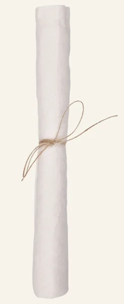 Linneservett  vit - 45x45 cm