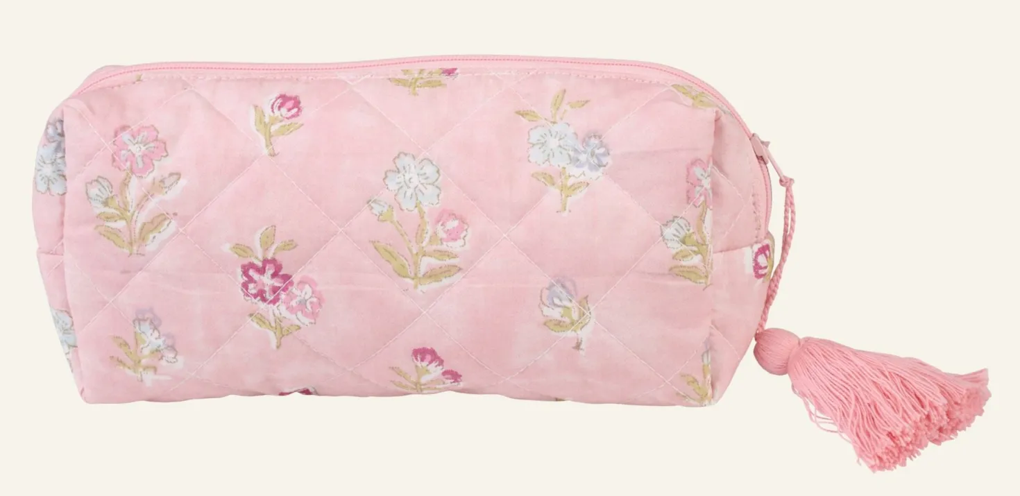 Liten neccessär rosa - 9x20 cm