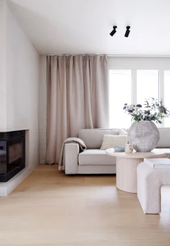 Ljusdämpande gardin beige - 140x240cm 7cm