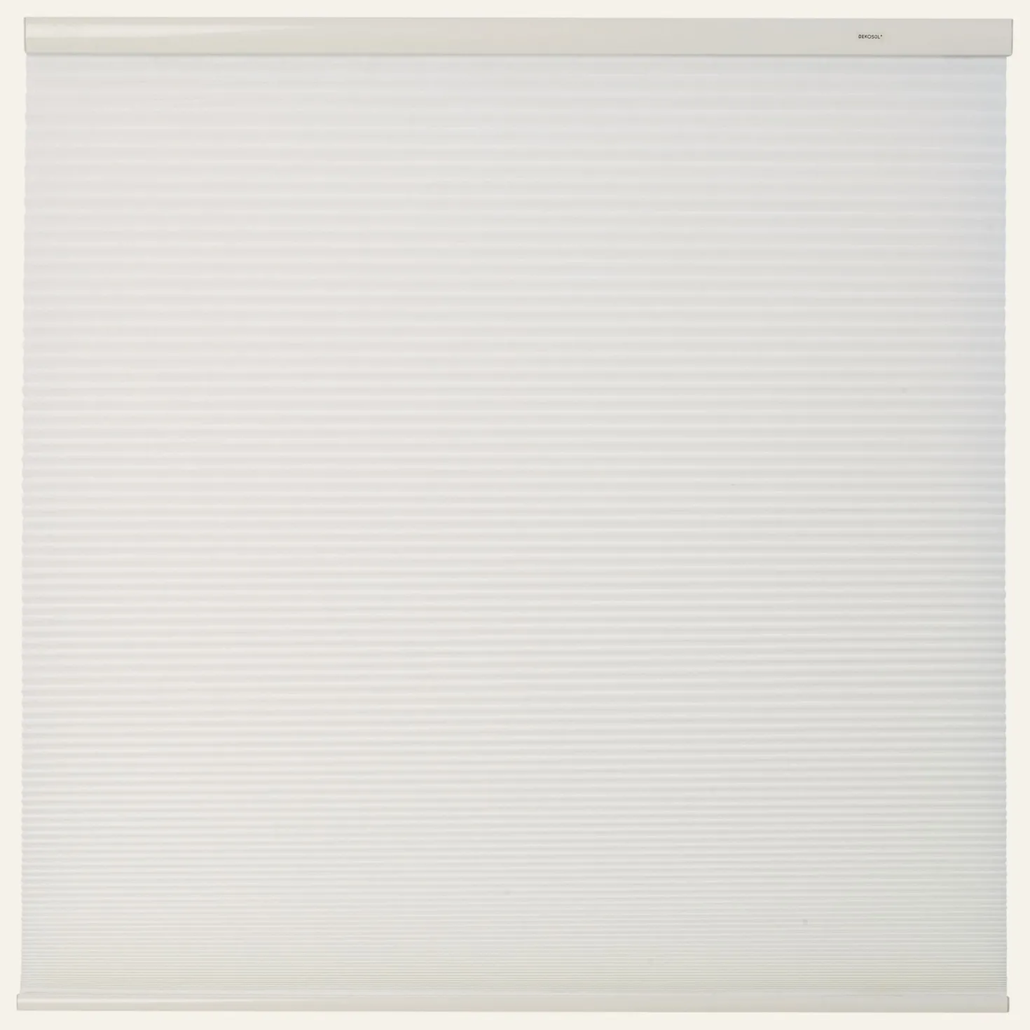 Ljusfiltrerande dubbel plisségardin vit - 90x160 cm