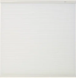 Ljusfiltrerande dubbel plisségardin vit - 80x210 cm