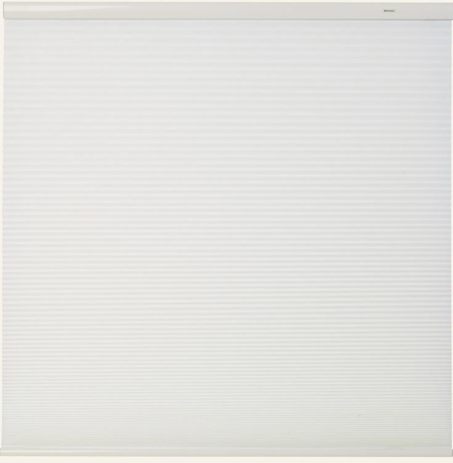 Ljusfiltrerande dubbel plisségardin vit - 80x210 cm