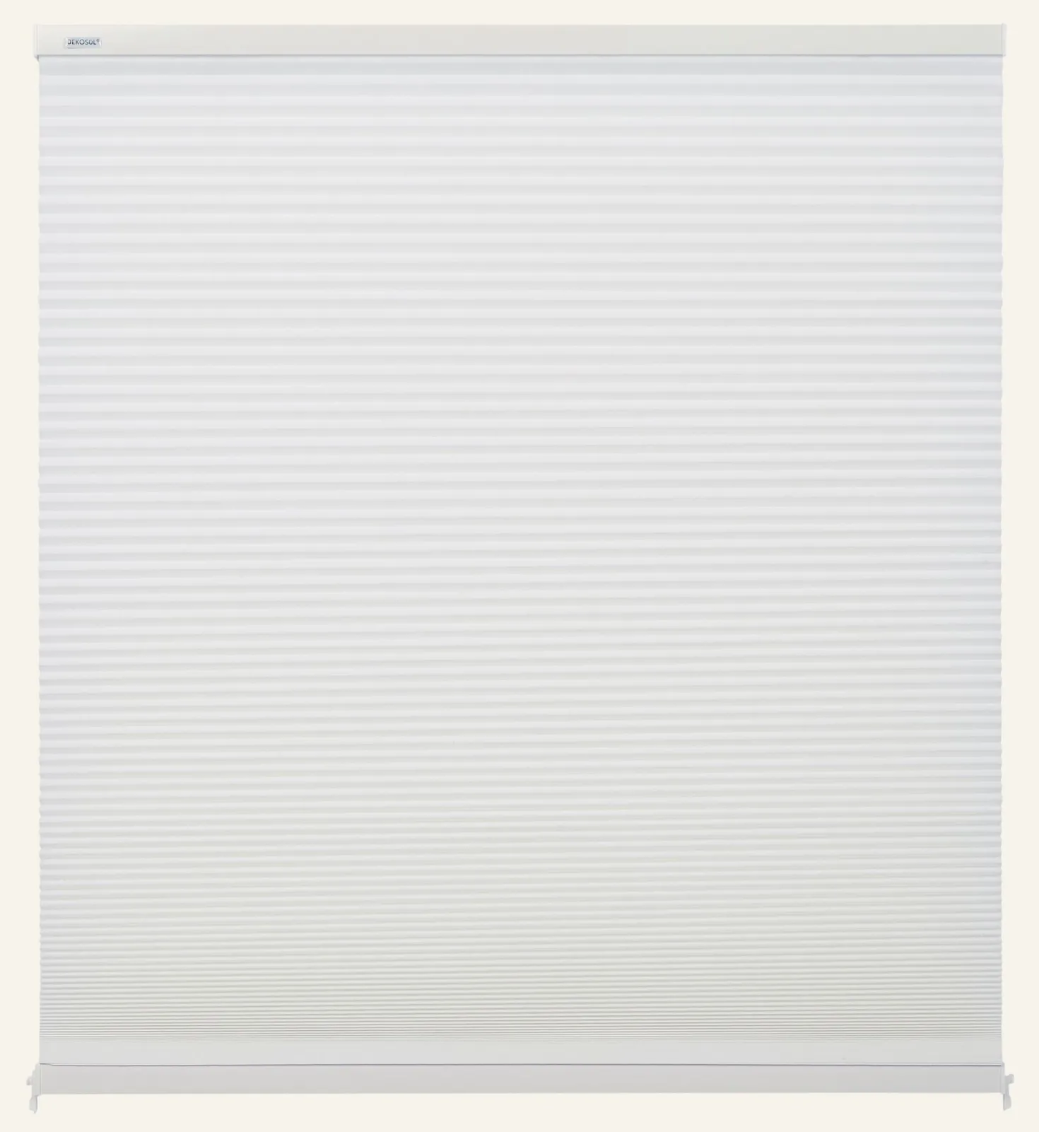 Ljusfiltrerande dubbel plisségardin vit - 120x160 cm