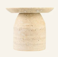 Ljushållare beige - 15x15x15,5 cm