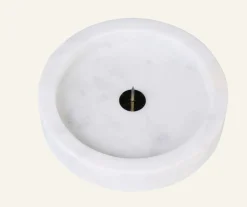 Ljushållare vit - ø10x2 cm