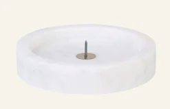 Ljushållare vit - ø10x2 cm