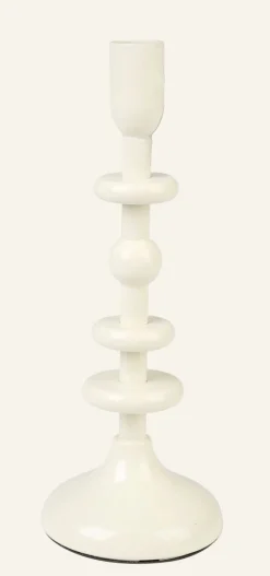 Ljusstake beige - 9x9x30,8 cm