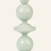 Ljusstake ljusgrön - 9x9x21,8 cm