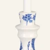Ljusstake multi/blå - 25,2x11,6x11,6 cm