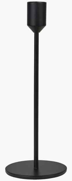 Ljusstake svart - 7,8x7,8x21,8 cm