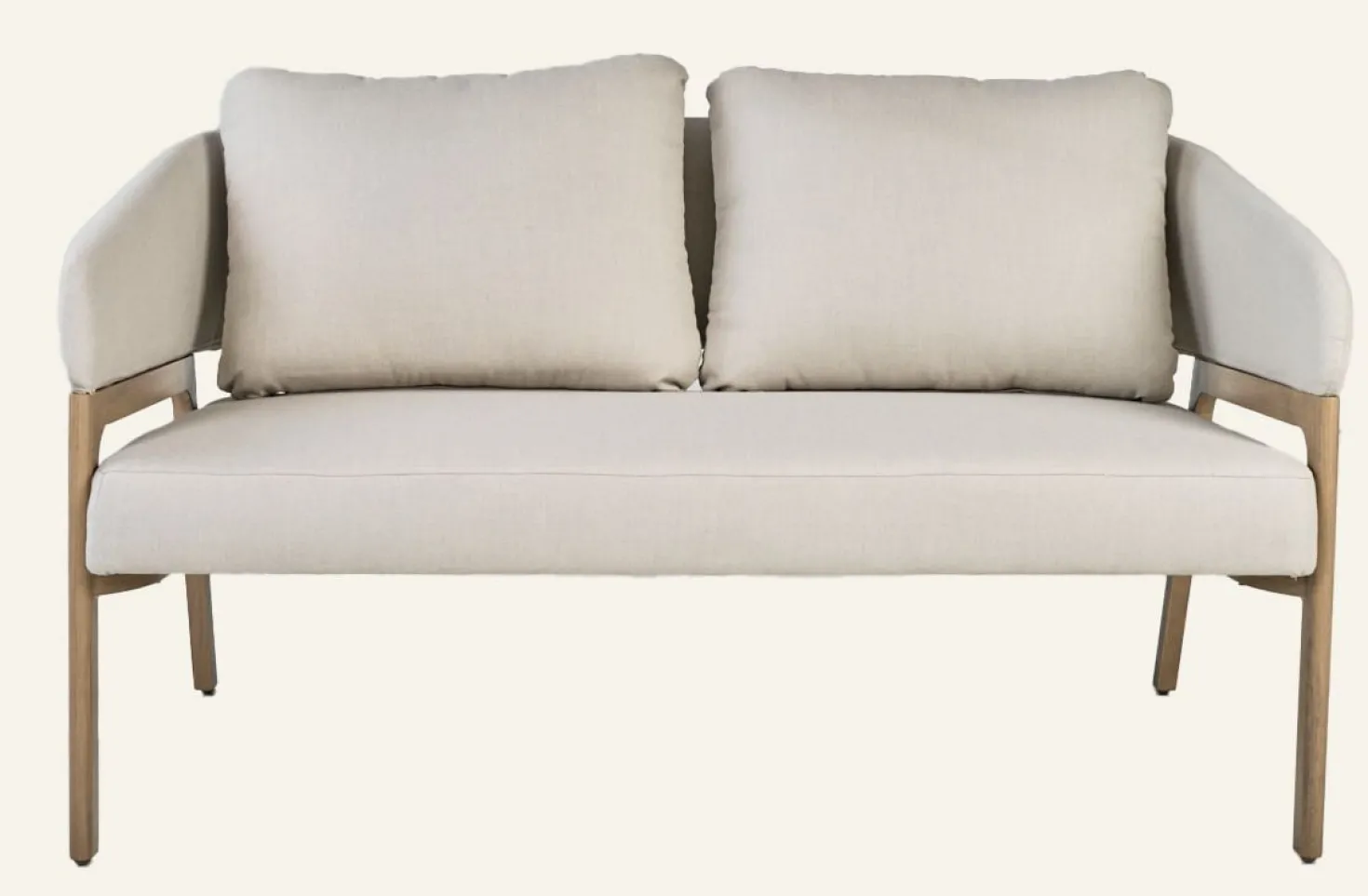 Loungesoffa beige - 79x133,5x73 cm