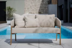 Loungesoffa beige - 79x133,5x73 cm
