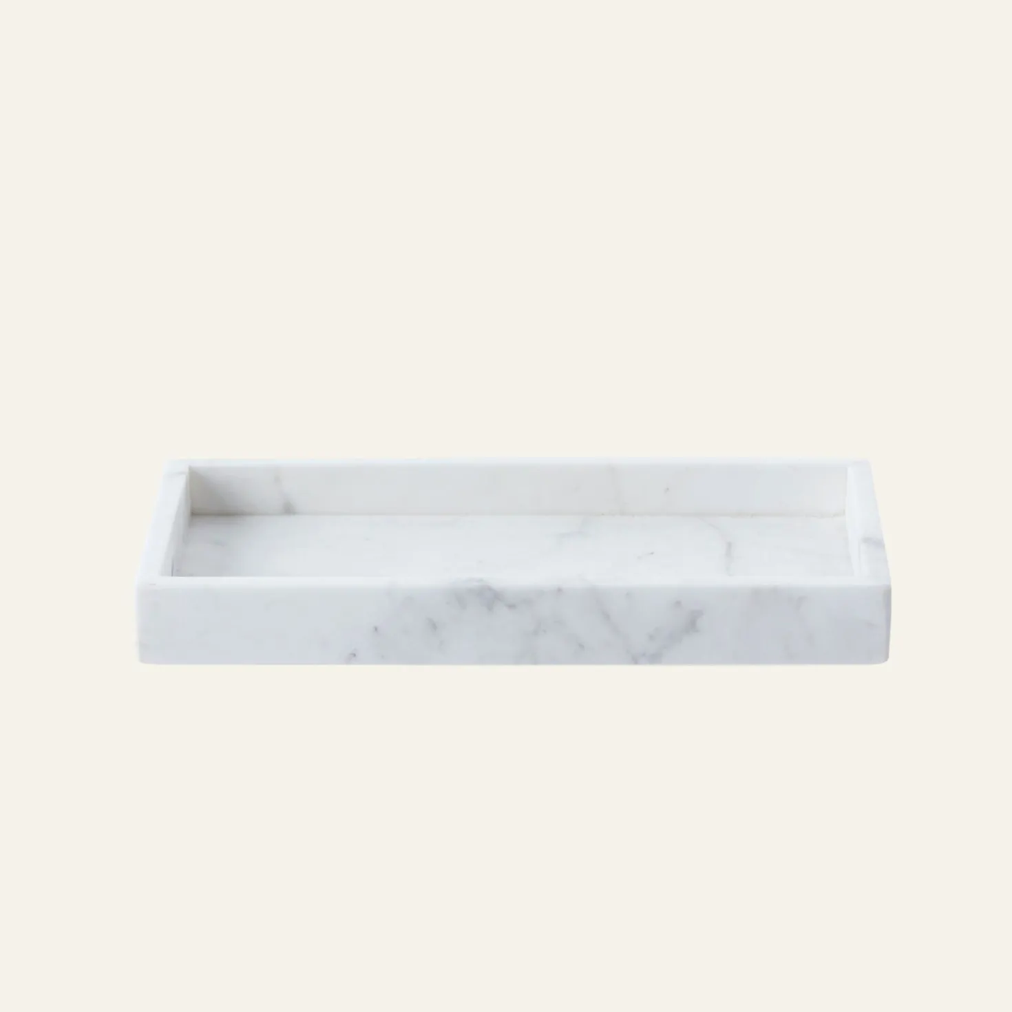 Marmor bred vit - 11x22x3 cm