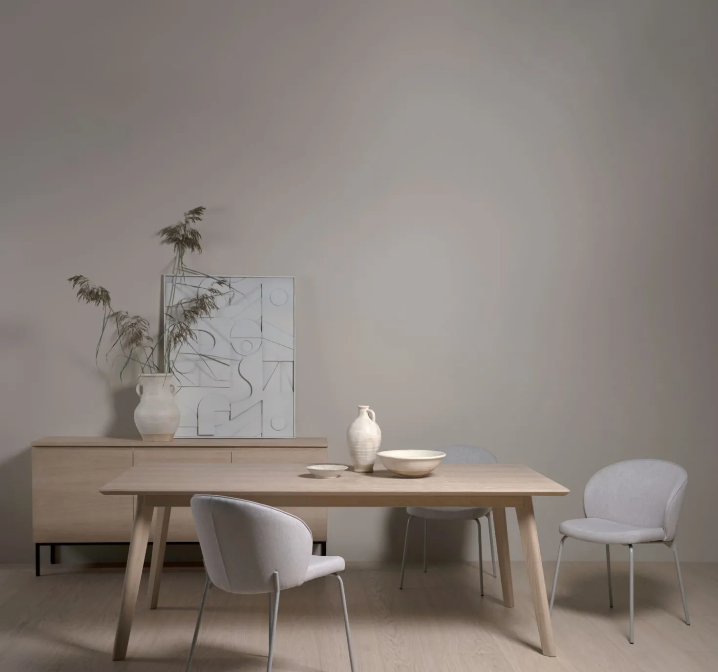 Matbord natur - 100x200x75 cm