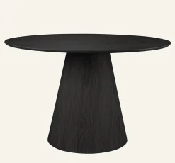 Matbord svart - ø120 cm
