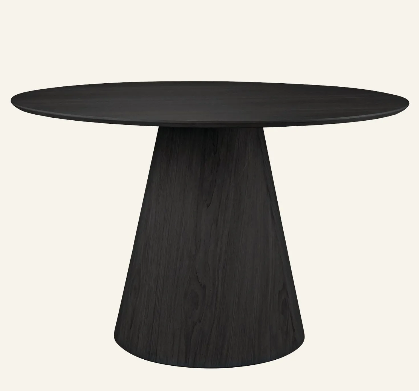 Matbord svart - ø120 cm