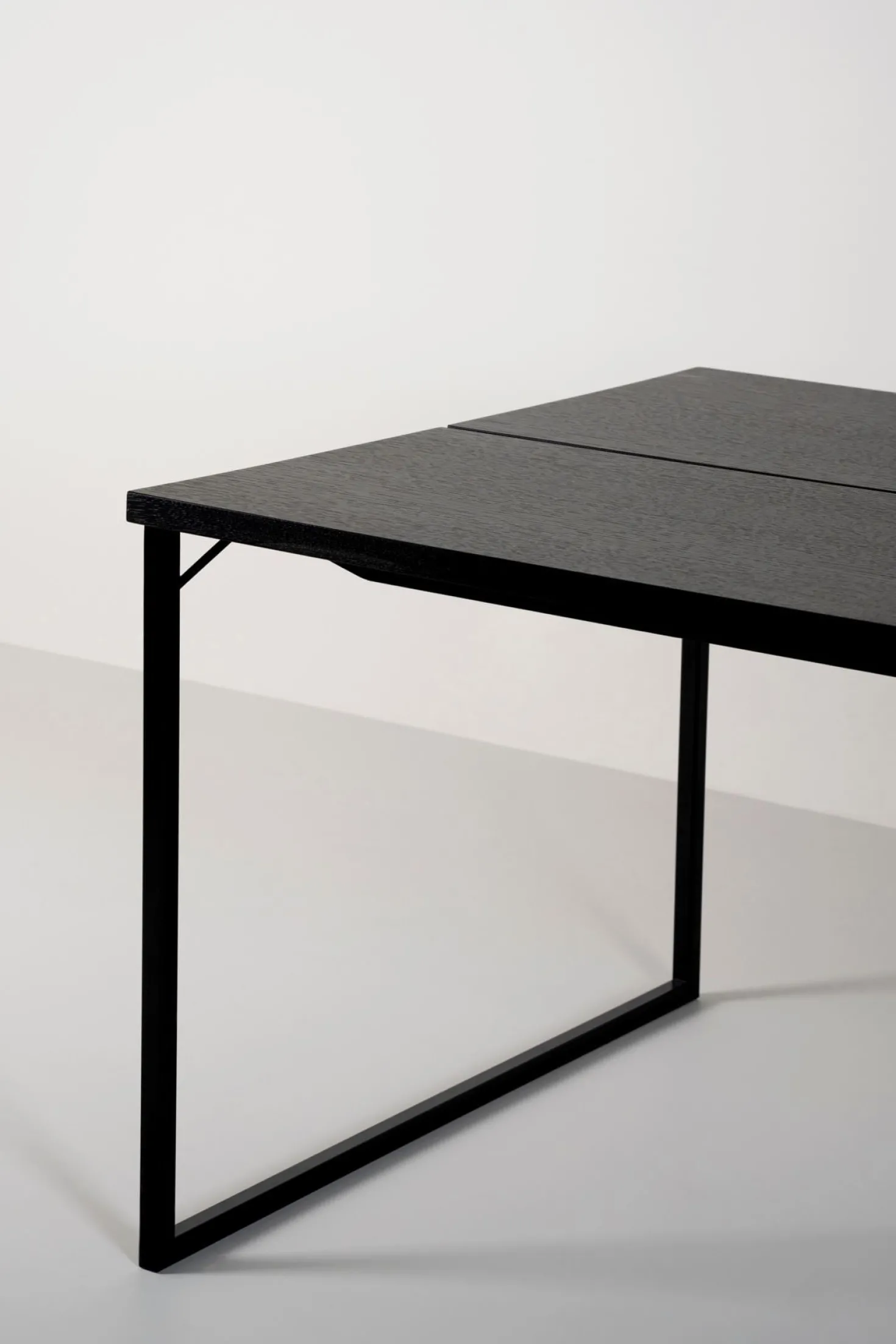 Matbord svart - 100x200x75 cm
