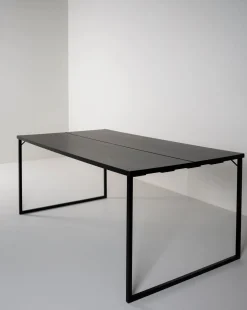 Matbord svart - 100x200x75 cm