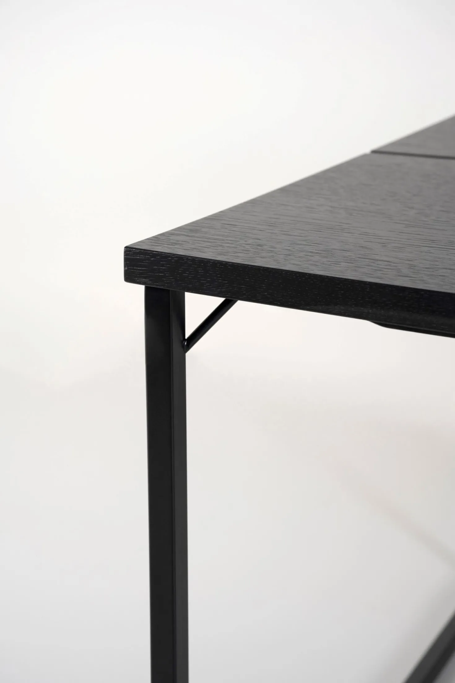 Matbord svart - 100x200x75 cm