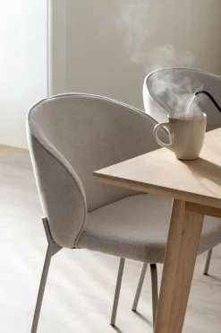 Matstol ljusbeige - 57x49.5x80 cm