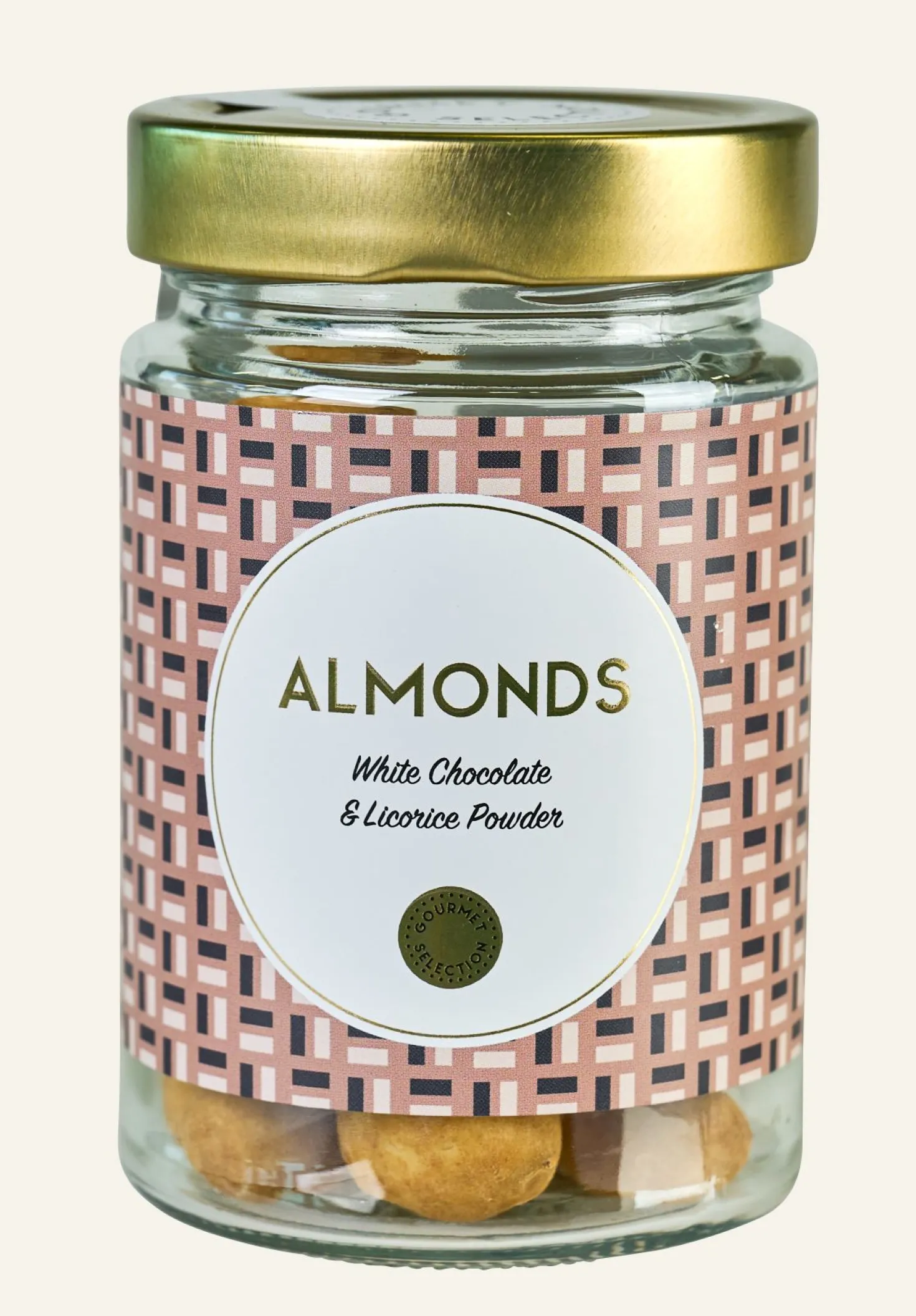 Med vit choklad och lakritspulver brun - 160 g