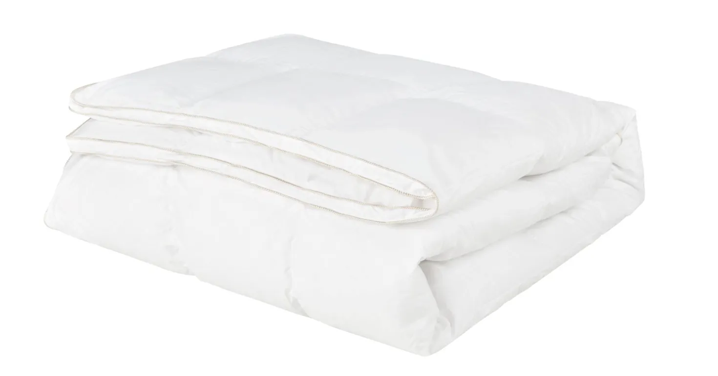 Medelvarmt duntäcke vit - 150x210 cm