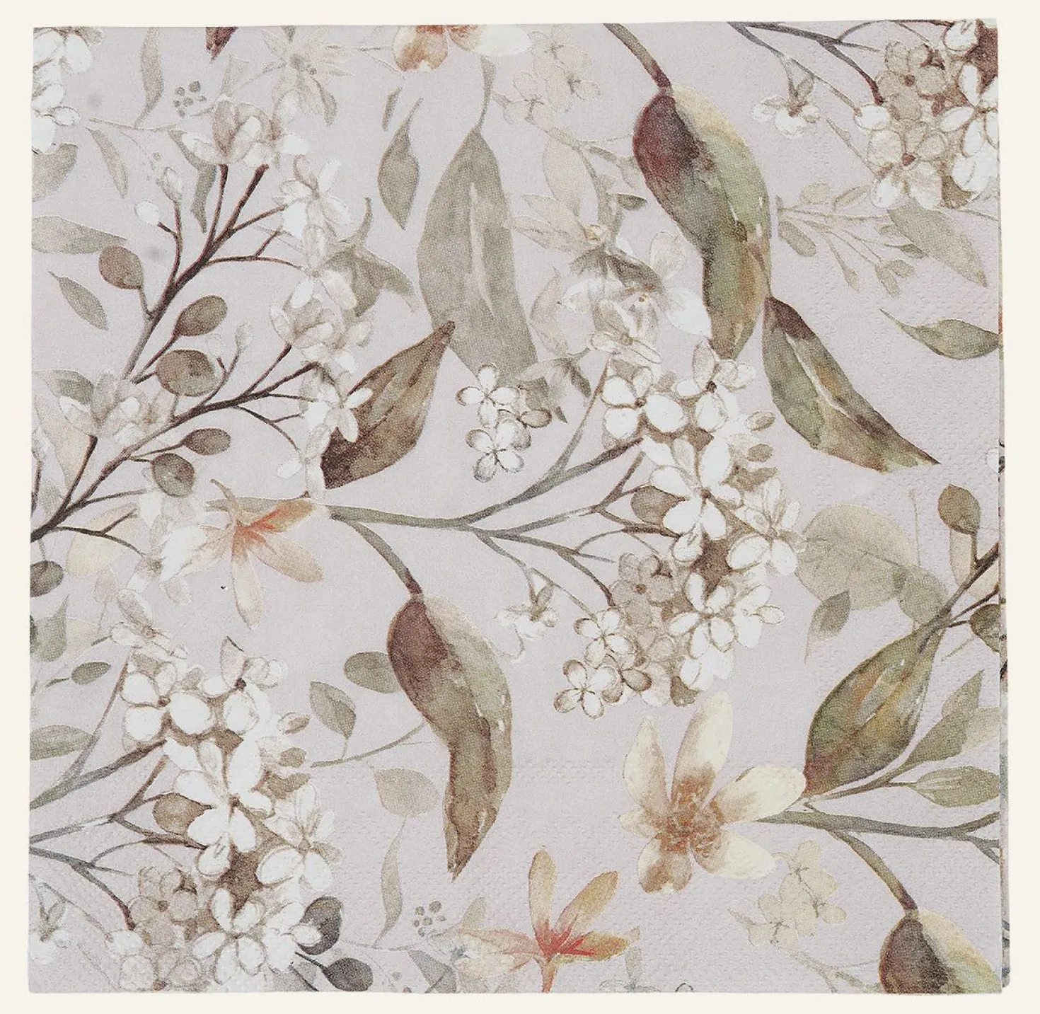 Middagsservetter multi/beige - 40x40 cm