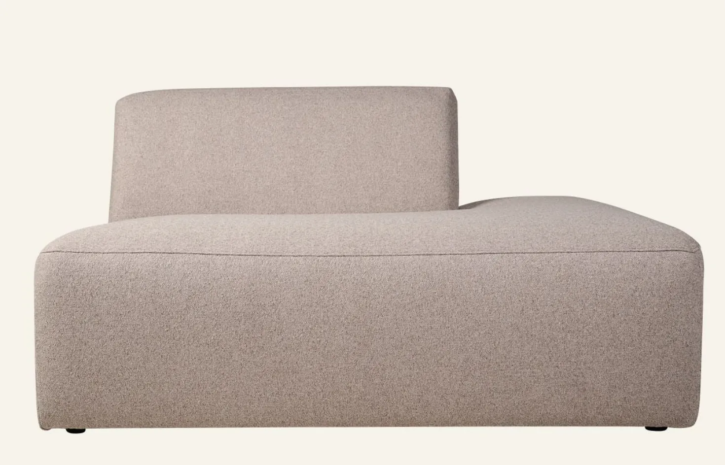 Modul öppen ände höger beige - 134x93x73 cm